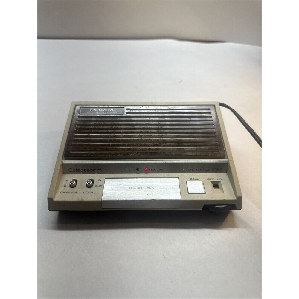 Radio Shack 43-214 Realistic 2 Channel FM Wireless Intercoms Selectacom **Tested